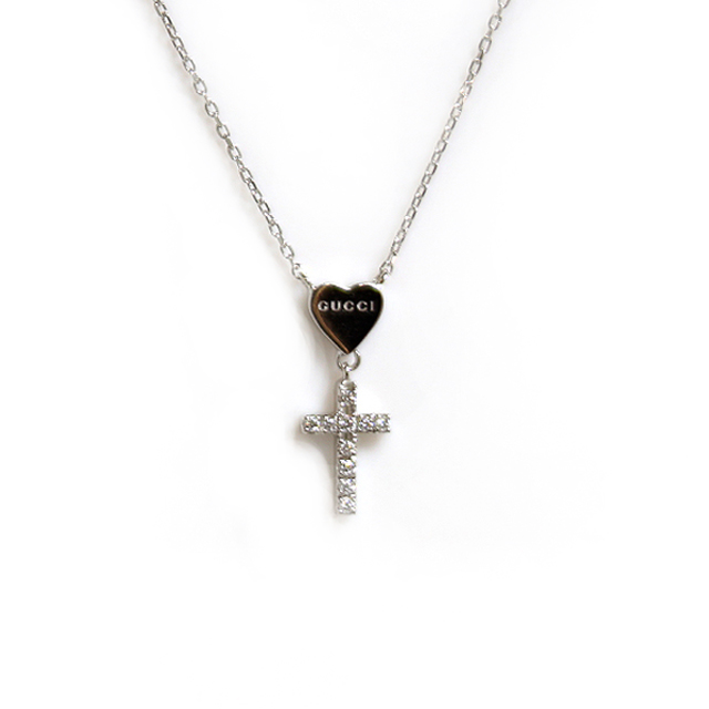 クロスハートネックレス