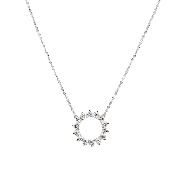 オープンサークルネックレス