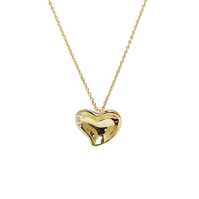 カーブドハートネックレス