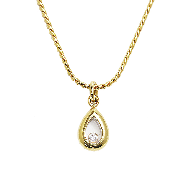 ハッピーダイヤモンド ティアドロップネックレス