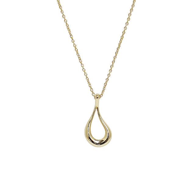 オープンティアドロップネックレス