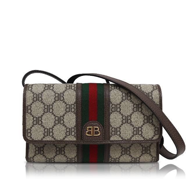 【BALENCIAGA×GUCCI】ショルダーウォレット