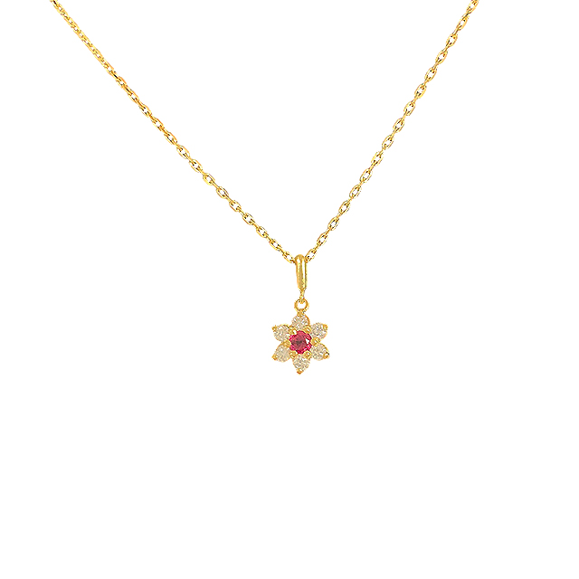 【MIKIMOTO】フラワーネックレス