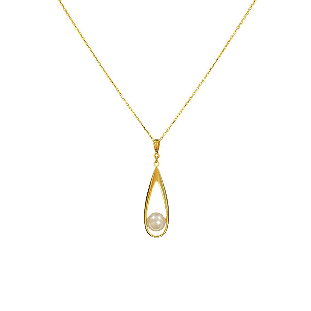【MIKIMOTO】一粒パールネックレス