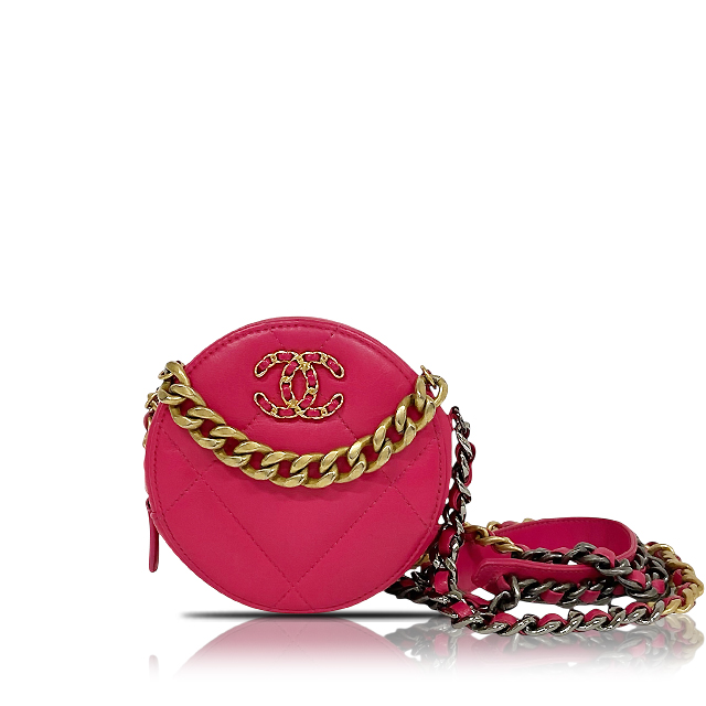 シャネル１９ラウンドクラッチ